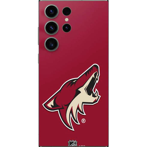 NHL Arizona Coyotes Solid Background Galaxy S25 Ultra Skin